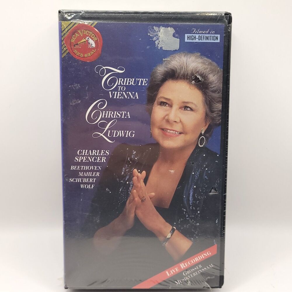 New Tribute to Vienna VHS Tape Christa Ludwig 1994 Classical Concert RCA Victor